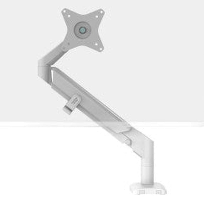 Thinking Works Vader single monitor arm in matte white - Chair Dinkum
