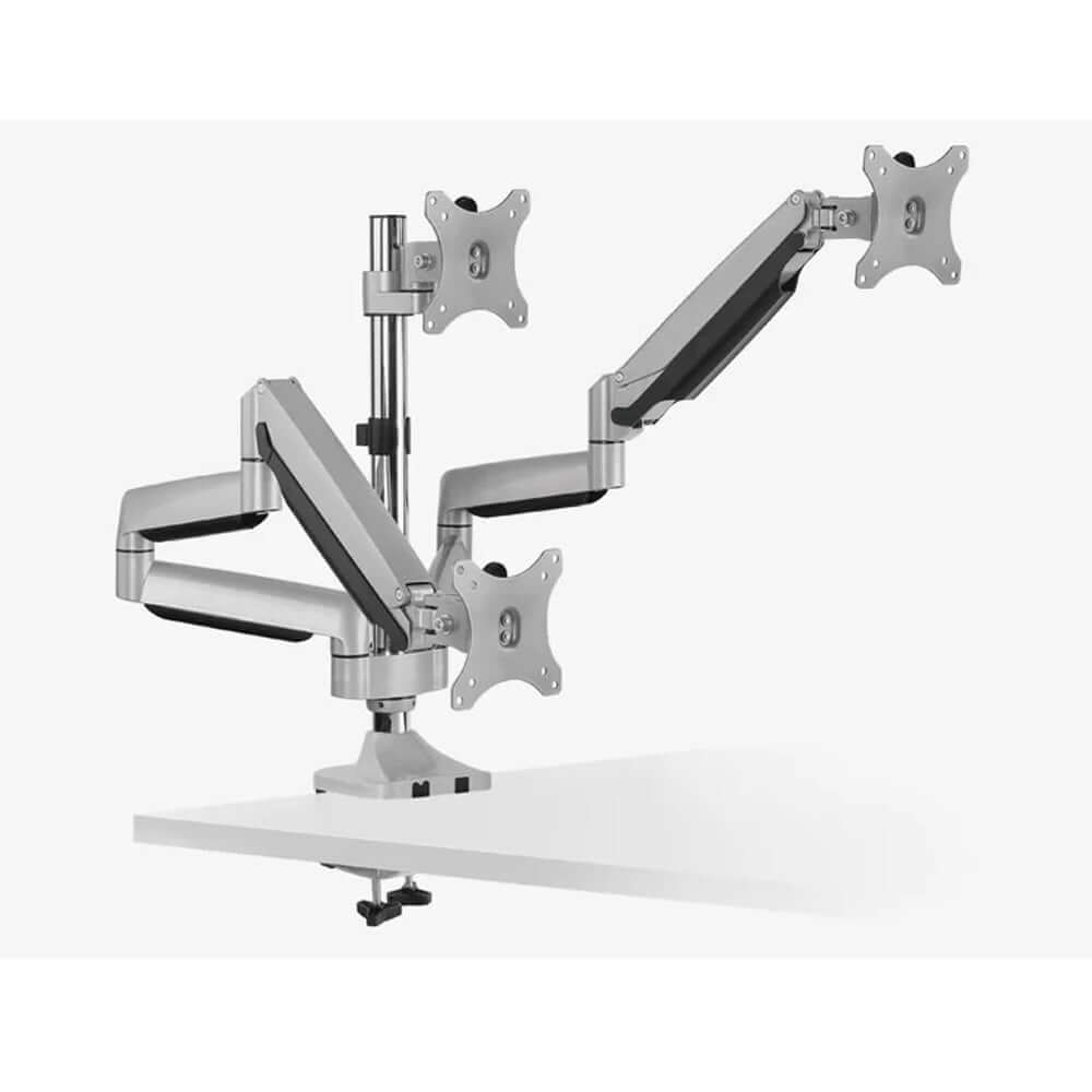 Thinking Works C.ME triple monitor arm configuration on desk - Chair Dinkum Australia