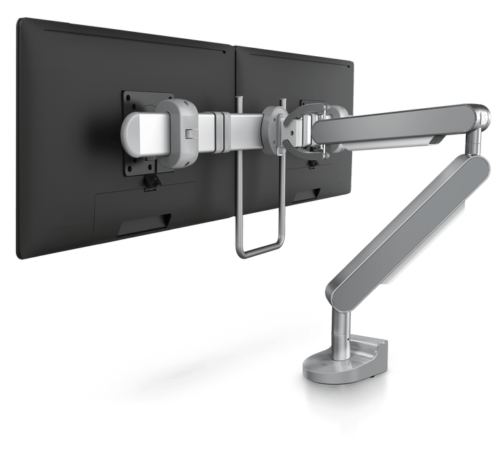ZGX Monitor Arm with Crossbar | Chair Dinkum | White body & white side panel cover | Office Accessories | 339 | #description# | Chair Dinkum